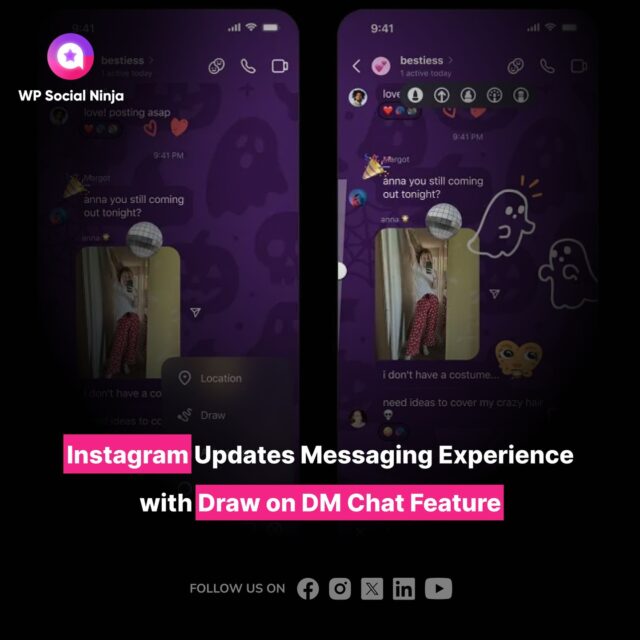 Instagram is introducing a new way to get creative in your chats. The latest update lets you draw on DM chat and place stickers anywhere in the conversation, making your messages more personal and fun to share.

#InstagramUpdate #DMFeatures #SocialMedia