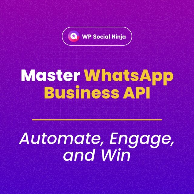 💬 Automated messages, personalised experiences, and more conversions- that’s the power of WhatsApp Business API. Get the detailed here.👇
🔗 https://wpsocialninja.com/whatsapp-business-api/ 

#WhatsAppBusinessAPI #ChatSupport #Chatbot #WhatsAppAutomation