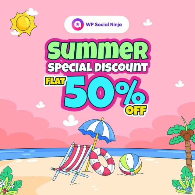 📈 Scale your business and earn more revenue this summer with WP Social Ninja. Turn your visitors into paying customers with your social feed, business reviews, chat widgets integration, and more at a flat 50% discount. Don't miss out.👇 
https://wpsocialninja.com/discount-deal/ 

#WordPress #Plugins #SummerDiscounts #SocialProof