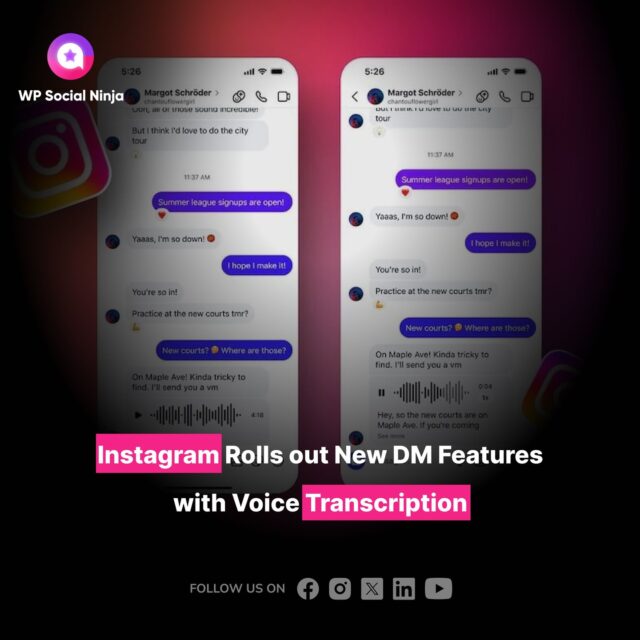 Instagram has announced new DM features, including voice message transcription. The feature allows users to read audio clips with a View transcription button, considering the rise in private sharing.

This update reflects a broader shift in user behavior, with more photos and videos now shared via DMs than public posts.

#InstagramDM #SocialMedia