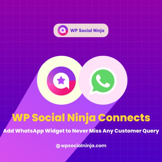 📩Your customers are just a message away. Add a WhatsApp widget today with WP Social Ninja! Explore more details.👇

🔗https://wpsocialninja.com/platforms/whatsapp-chat/

#customersupport #chatsupport #WordPress