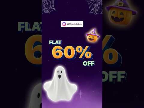 Boost Your Website Engagement with WP Social Ninja Halloween Deal 60% OFF!