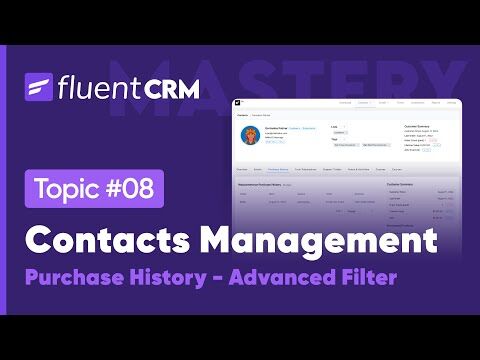 Contact Overview & Contact Management | FluentCRM